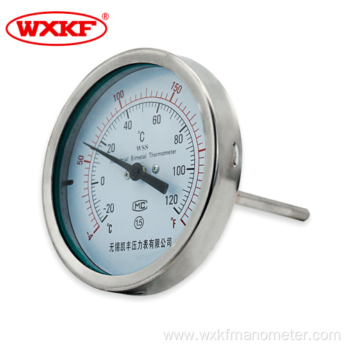 industrial wss bimetal thermometer